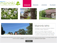 Tablet Screenshot of maininkilehti.fi